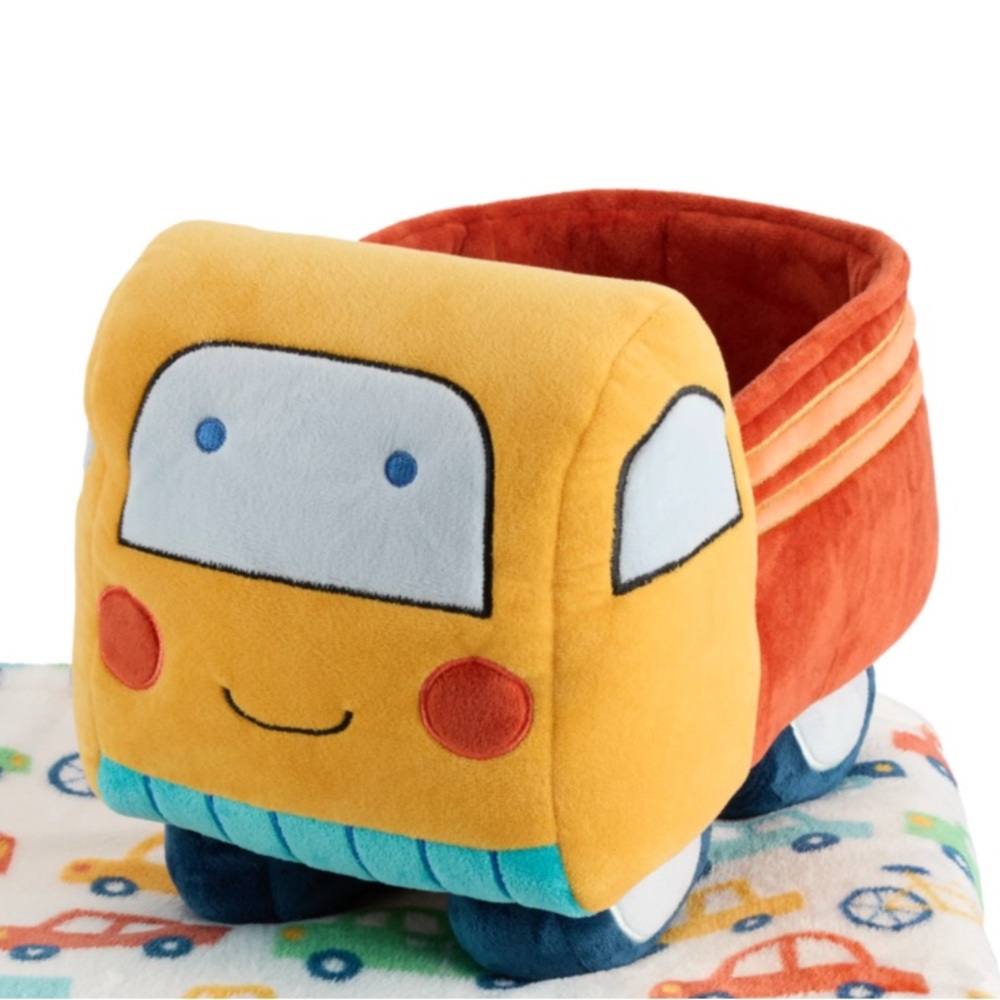 The Big One Pillow Buddy Truck yellow and orange